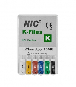 NiTi K Files25mmAss15-40-pck6